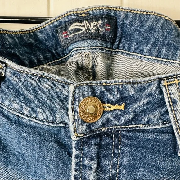 Silver Jeans High Rise Blue Mazy Skinny Jean size 29 - Picture 3 of 6